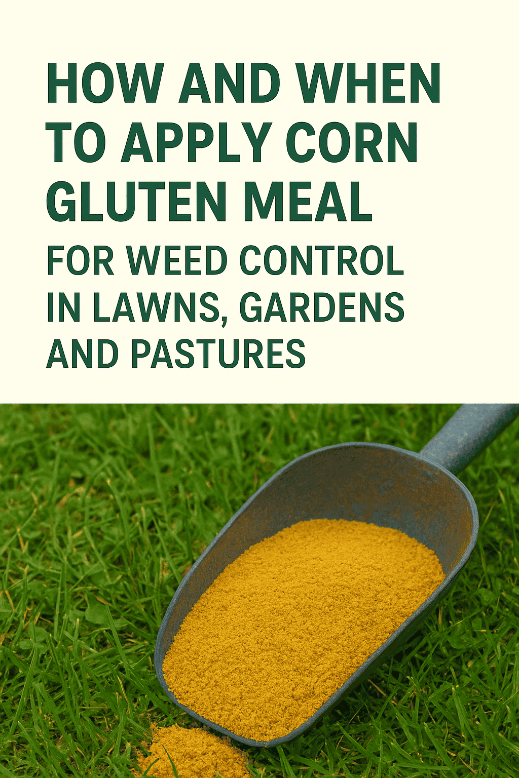 How and When to Apply Corn Gluten Meal for Weed Control in Lawns, Gardens, and Pastures